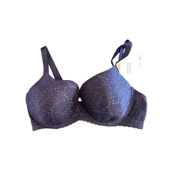 NWT Simone Perele 36D Bra Full Coverage Navy Blue 'Comete Moulded Underwire' - Picture 5 of 14
